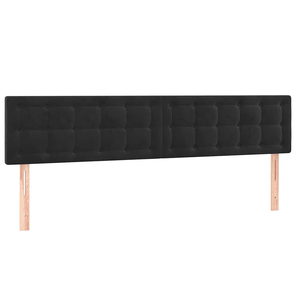 Vidaxl hoofdborden 2 st 90x5x78 88 cm fluweel zwart