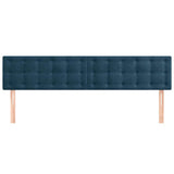 Vidaxl hoofdborden 2 st 90x5x78 88 cm fluweel donkerblauw