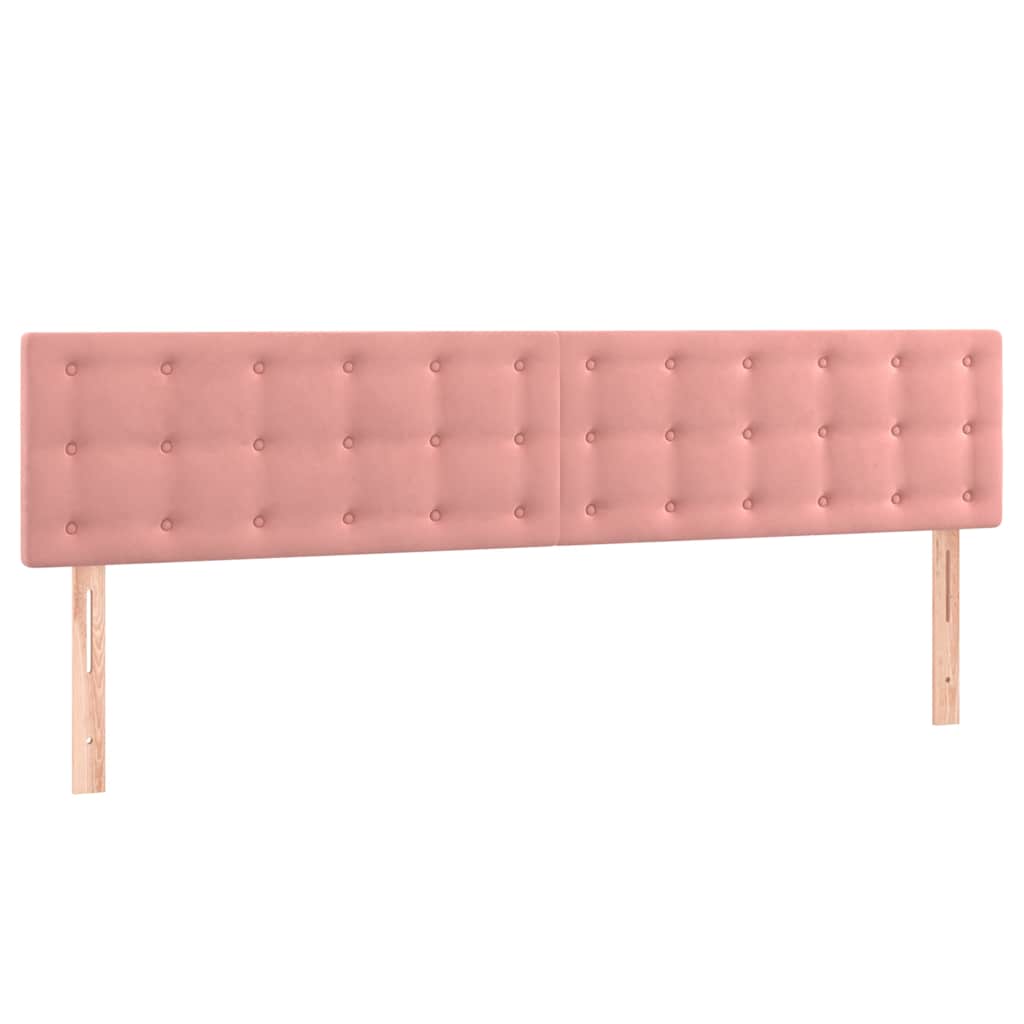 Vidaxl hoofdborden 2 st 90x5x78 88 cm fluweel roze