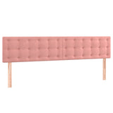 Vidaxl hoofdborden 2 st 90x5x78 88 cm fluweel roze