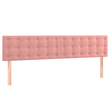 Vidaxl hoofdborden 180x5x78 88 cm fluweel roze