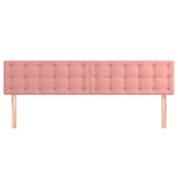 Vidaxl hoofdborden 2 st 90x5x78 88 cm fluweel roze