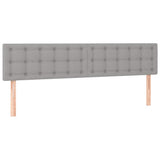 Vidaxl hoofdborden 2 st 100 x 5 x 78 88 cm stof lichtgrijs