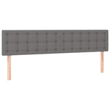Vidaxl hoofdborden 2 st 100x5x78 88 cm stof donkergrijs