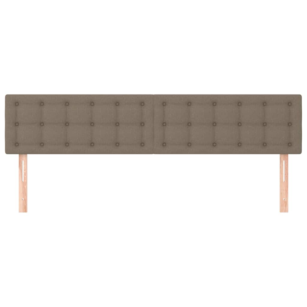Vidaxl hoofdborden 2 st 100x5x78 88 cm stof taupe