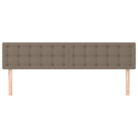 Vidaxl hoofdborden 200x5x78 88 cm stof taupe