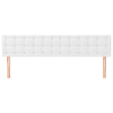 Vidaxl hoofdborden 2 st 100x5x78 88 cm kunstleer wit