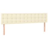 Vidaxl hoofdborden 2 st 100x5x78 88 cm kunstleer crèmekleurig