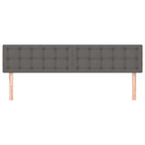 Vidaxl hoofdborden 2 st 100x5x78 88 cm kunstleer grijs
