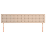 Vidaxl hoofdborden 2 st 100x5x78 88 cm kunstleer cappuccinokleurig