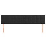Vidaxl hoofdborden 2 st 100x5x78 88 cm fluweel zwart
