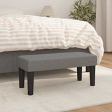 Vidaxl bankje 70x30x30 cm stof donkergrijs