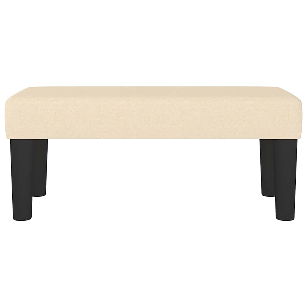 Vidaxl bankje 70x30x30 cm stof crèmekleurig