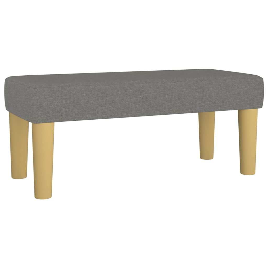 Vidaxl bankje 70x30x30 cm stof donkergrijs