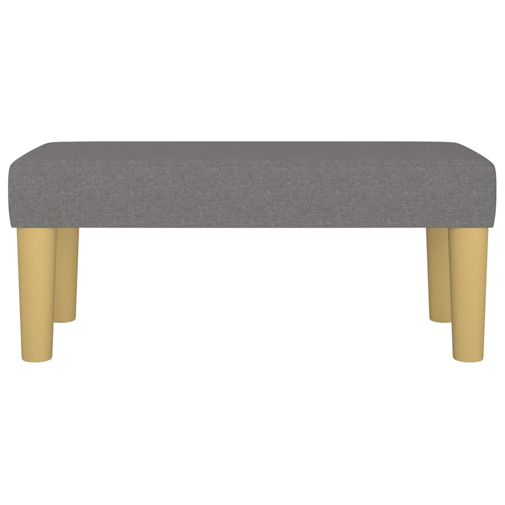 Vidaxl bankje 70x30x30 cm stof donkergrijs
