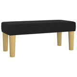 Vidaxl bankje 70x30x30 cm stof zwart
