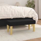 Vidaxl bankje 70x30x30 cm stof zwart