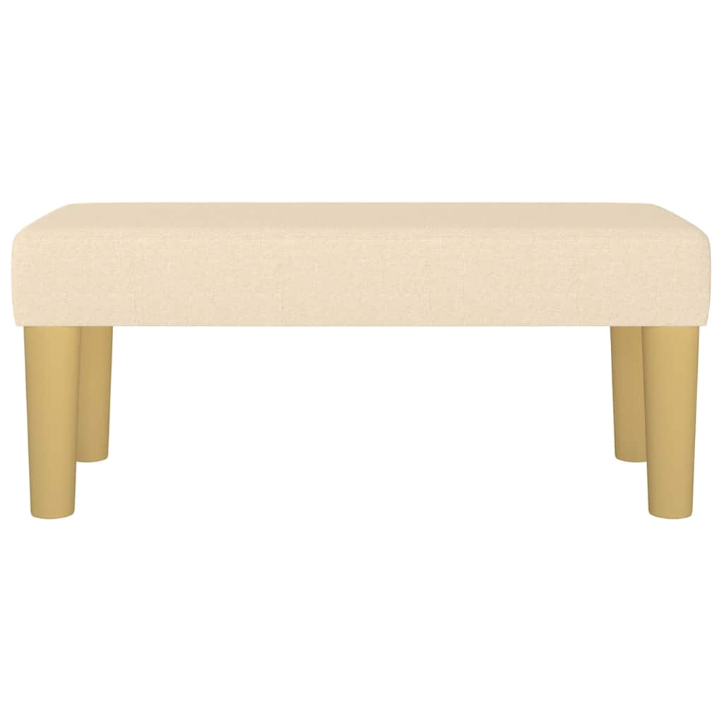 Vidaxl bankje 70x30x30 cm stof crèmekleurig