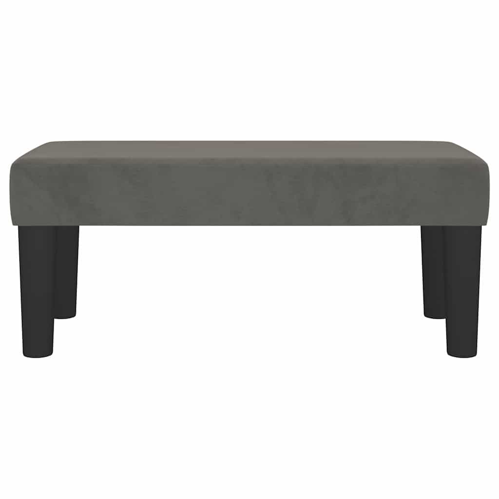 Vidaxl bankje 70x30x30 cm fluweel donkergrijs