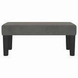 Vidaxl bankje 70x30x30 cm fluweel donkergrijs