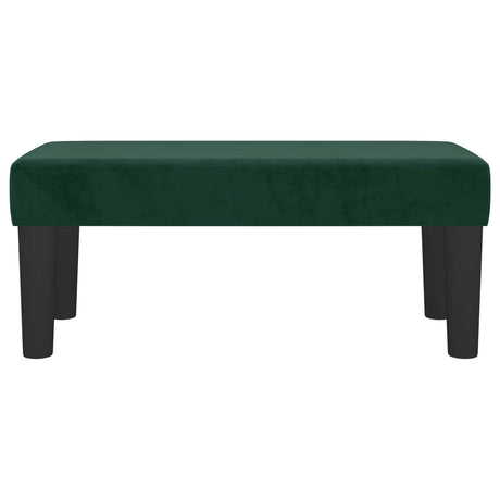 Vidaxl bankje 70x30x30 cm fluweel donkergroen