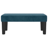 Vidaxl bankje 70x30x30 cm fluweel donkerblauw