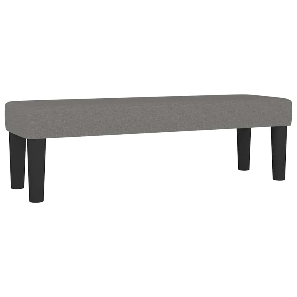 Vidaxl bankje 100x30x30 cm stof donkergrijs