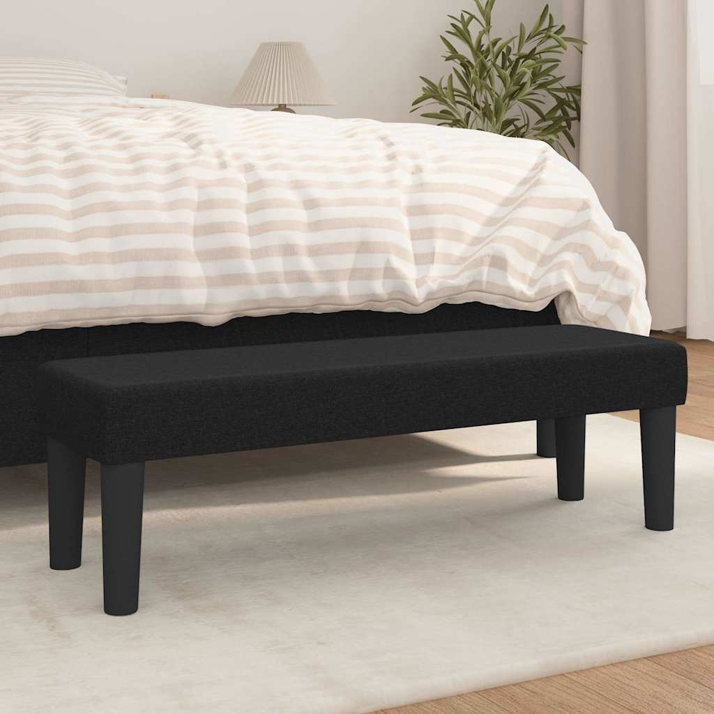 Vidaxl bankje 100x30x30 cm stof zwart