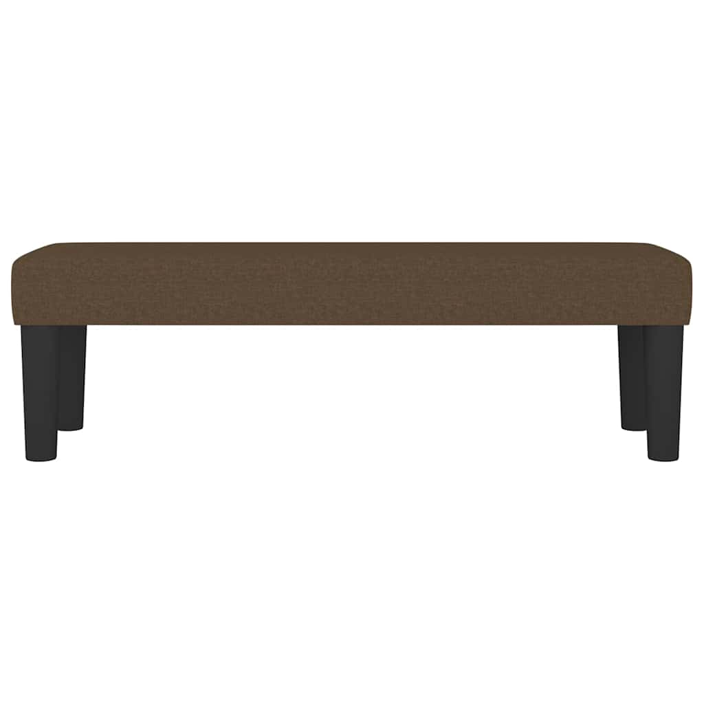 Vidaxl bankje 100x30x30 cm stof donkerbruin