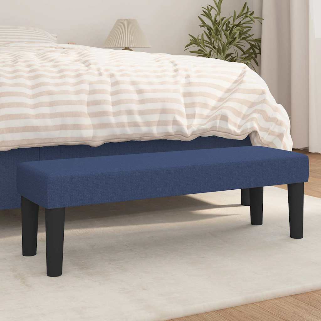 Vidaxl bankje 100x30x30 cm stof blauw