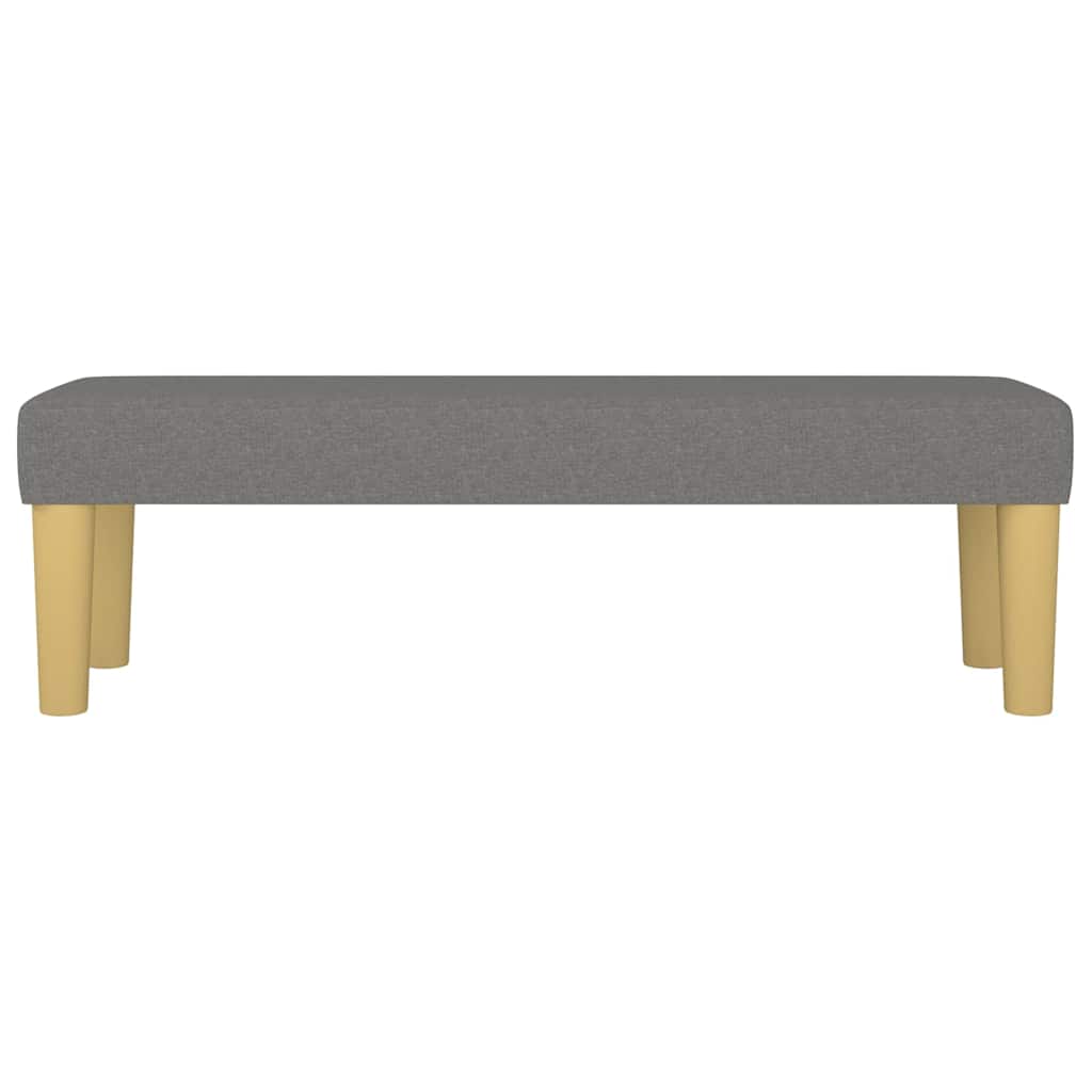Vidaxl bankje 100x30x30 cm stof donkergrijs