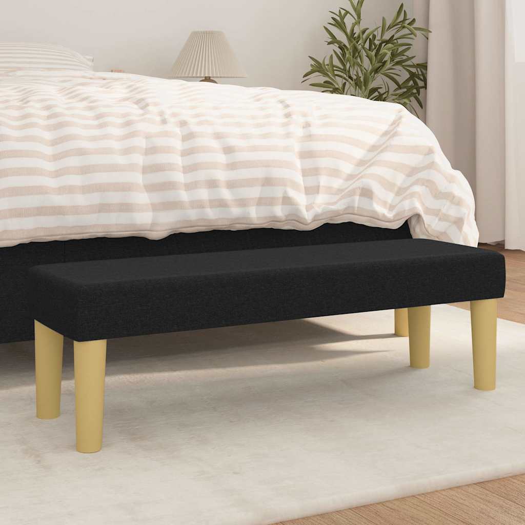 Vidaxl bankje 100x30x30 cm stof zwart