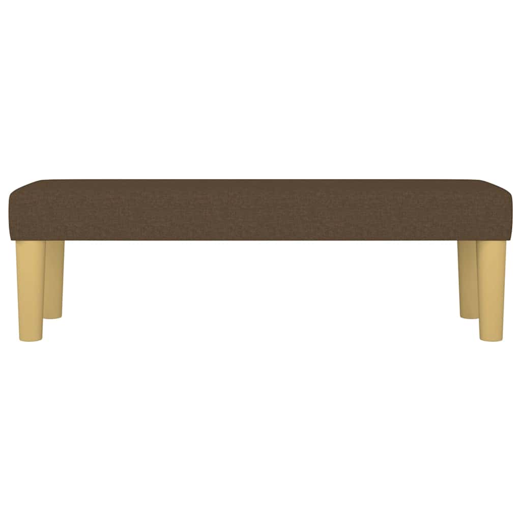 Vidaxl bankje 100x30x30 cm stof donkerbruin