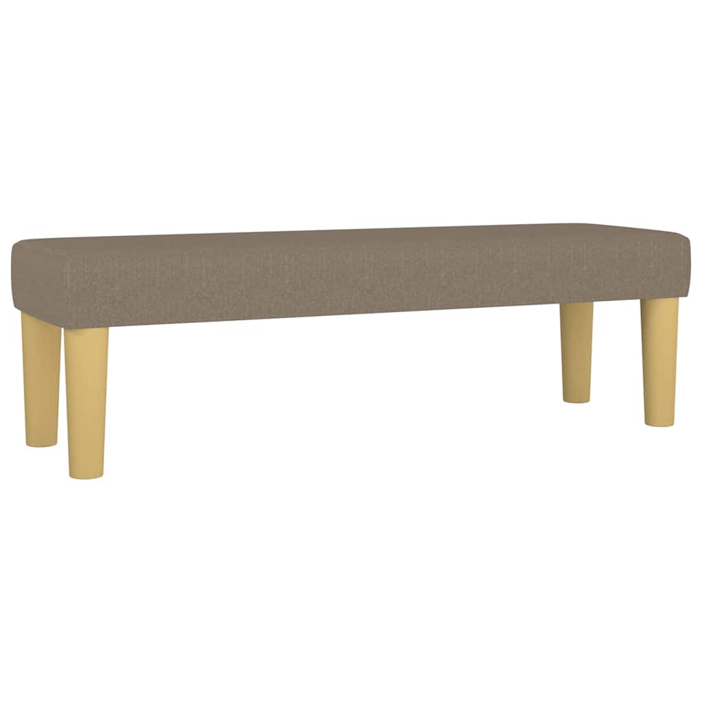 Vidaxl bankje 100x30x30 cm stof taupe