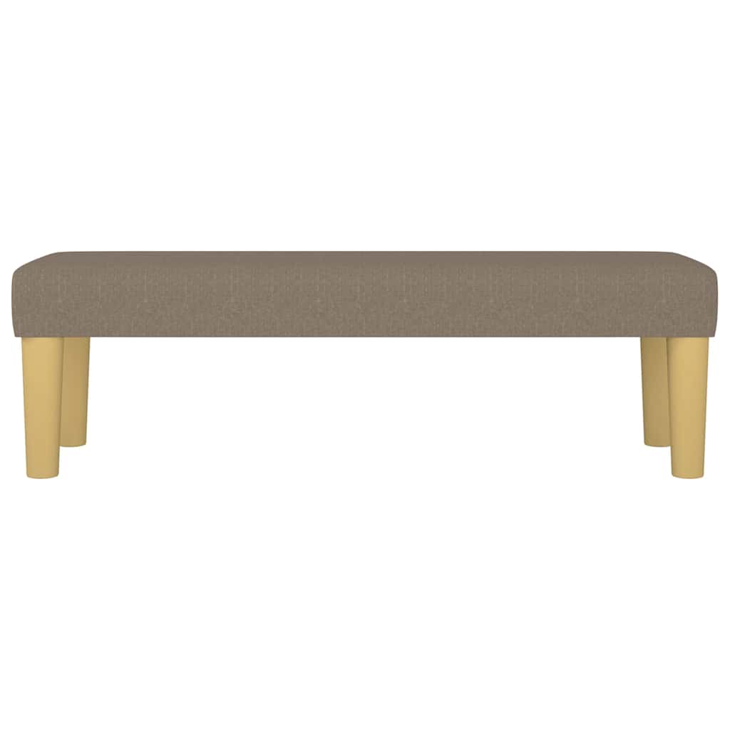 Vidaxl bankje 100x30x30 cm stof taupe