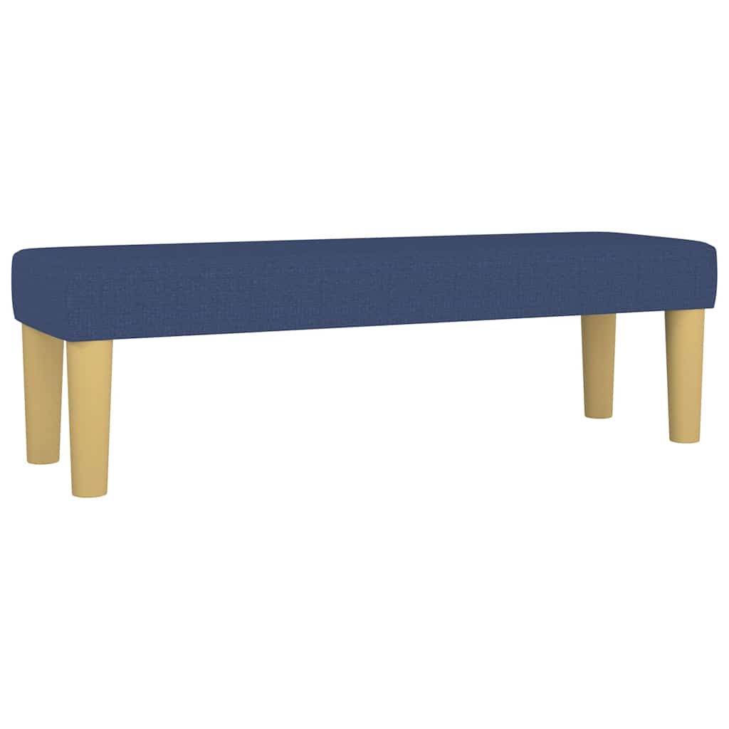 Vidaxl bankje 100x30x30 cm stof blauw