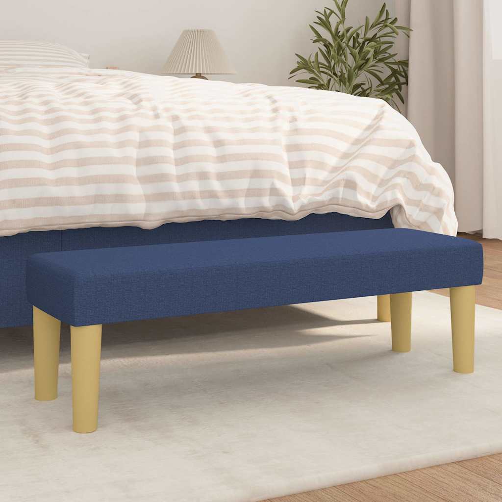 Vidaxl bankje 100x30x30 cm stof blauw