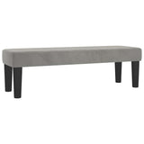 Vidaxl bankje 100x30x30 cm fluweel lichtgrijs