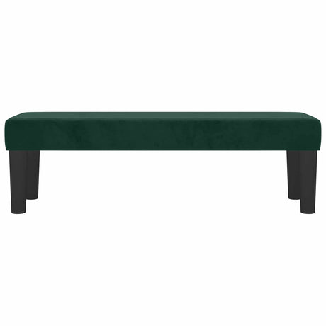 Vidaxl bankje 100x30x30 cm fluweel donkergroen