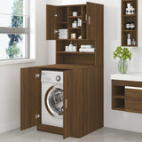 Vidaxl Washing Machine Armoire transformée en bois brun chêne couleur