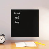 Vidaxl magneetbord wandgemonteerd 40x40 cm gehard glas zwart