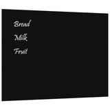 VidaXL Magnetic board Wall -mounted 80x60 cm hardened glass black