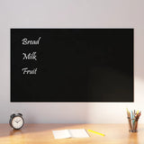 Vidaxl Magnetic Board Wall -montato in vetro temperato da 100x60 cm nero