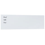 VidaXL Magnetic board for the Wall 100x30 cm Tempered Glass White