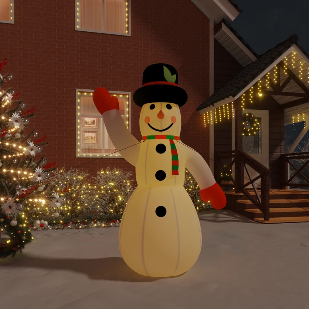 Vidaxl Snowman Inflatable with LEDs 370 cm