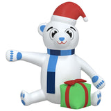 Vidaxl Christmas bear with LEDs inflatable 240 cm