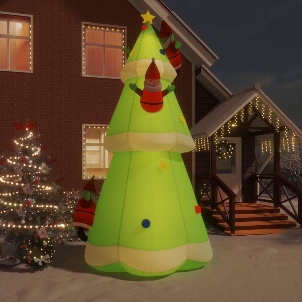 Vidaxl Christmas Tree Oppratable med LED'er 500 cm