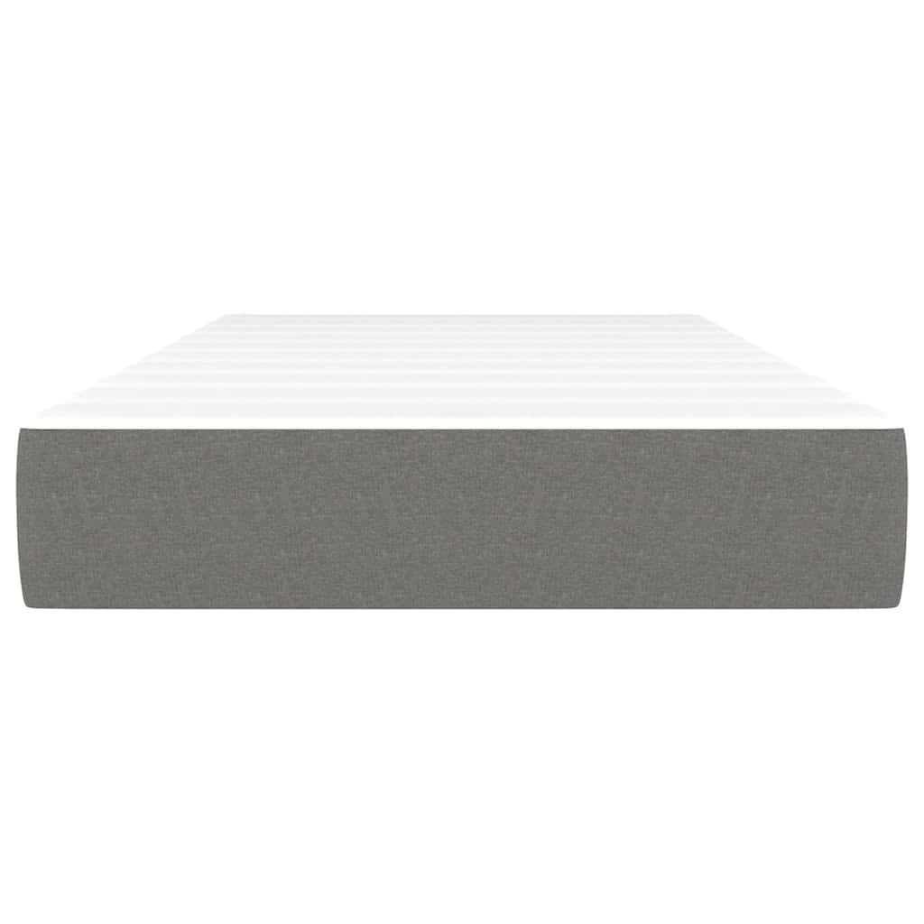 Vidaxl pocketveringmatras medium 80x200x20 cm stof donkergrijs