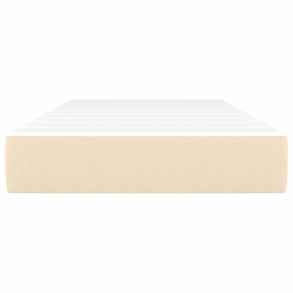 Vidaxl pocketveringmatras medium 80x200x20 cm stof crèmekleurig