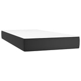 Vidaxl pocketveringmatras medium 80x200x20 cm kunstleer zwart
